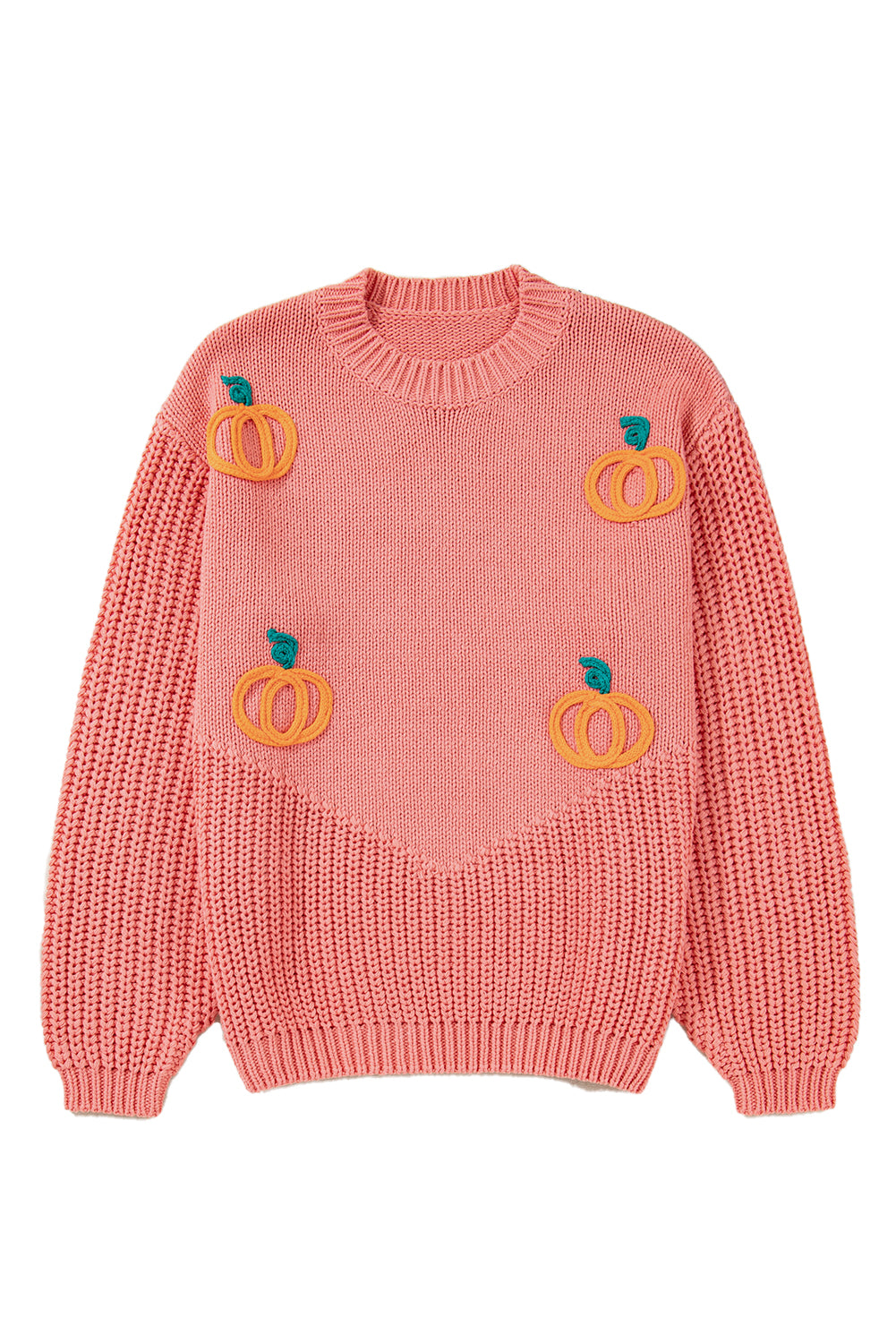 Blossom Pumpkin Embroidered Thanksgiving Holiday Sweater Dear-Lover Dropshipping